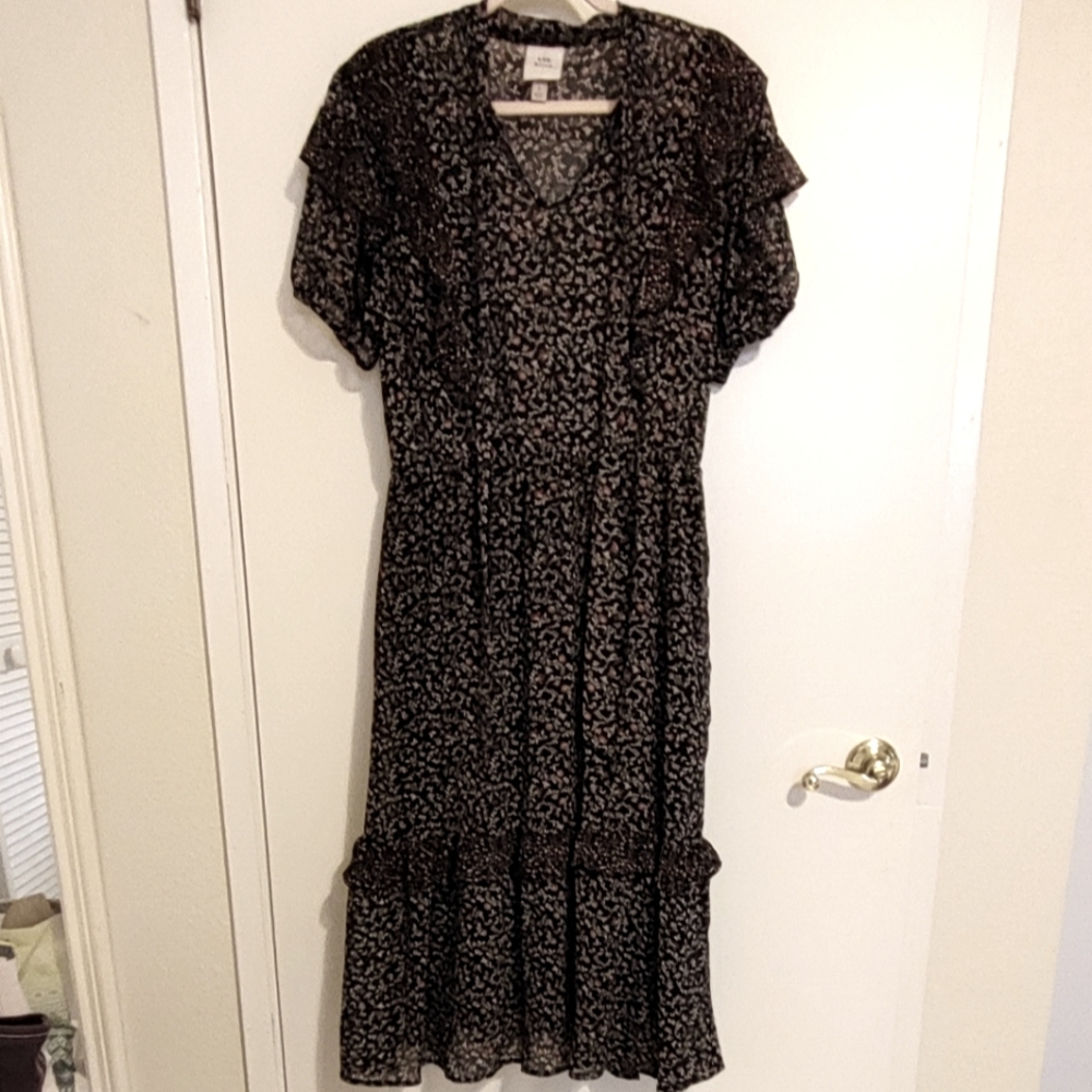 Knox Rose L black and floral dress